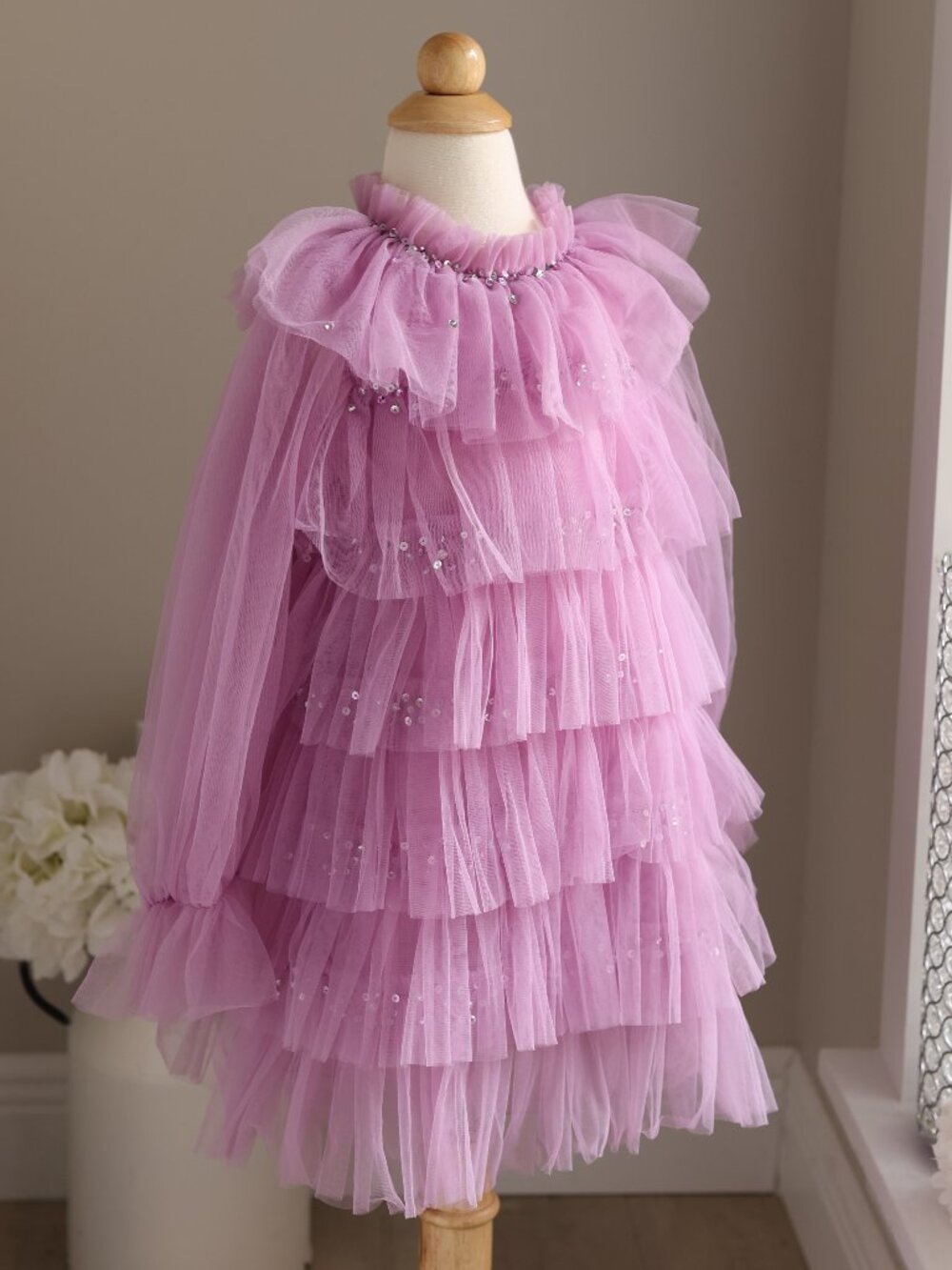 Tutu Du Monde Tulle Dress Luminous Mulberry Purple Size 3-4 Party Portrait